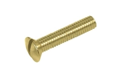 DIN 964 латунь Винт с полупотайной головкой и прямым шлицем