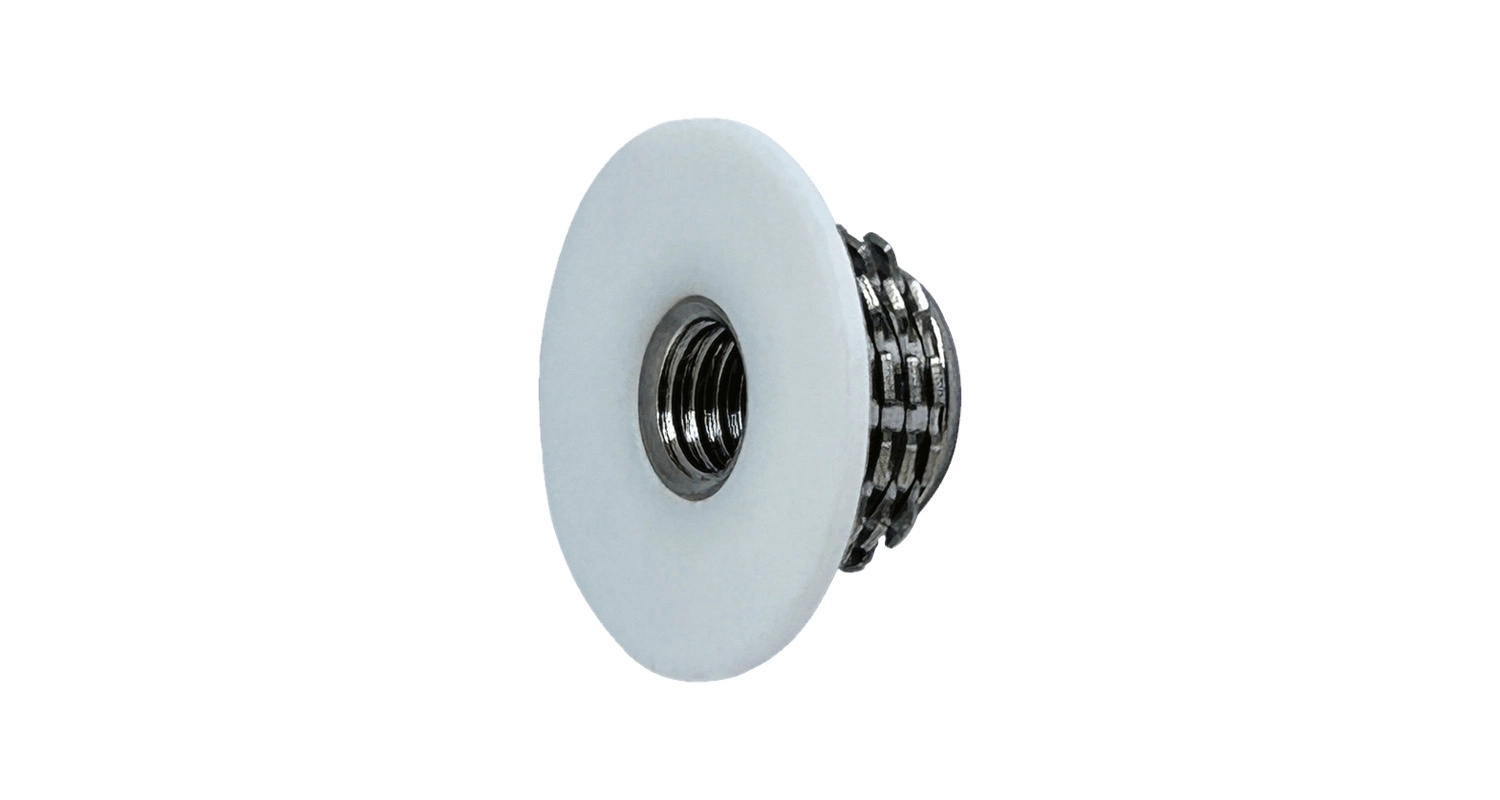 Nut anchor for stone М6х8,5mm 4 crowns with flange A1 креслення