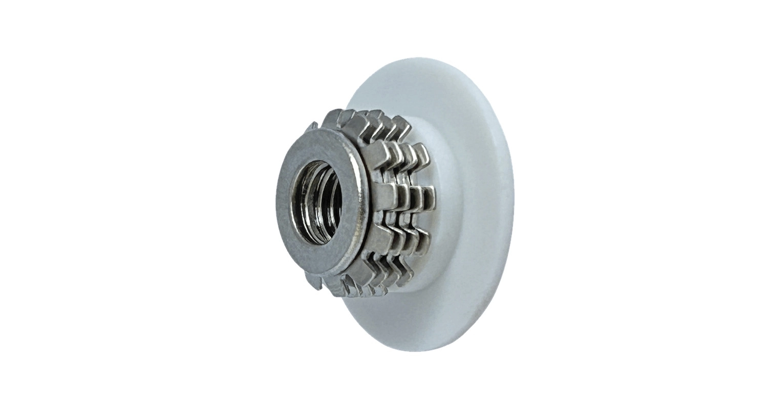 Nut anchor for stone М6х8,5mm 4 crowns with flange A1