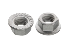DIN 6923 10 zinc plate Hexagon nut with flange, fine pitch
