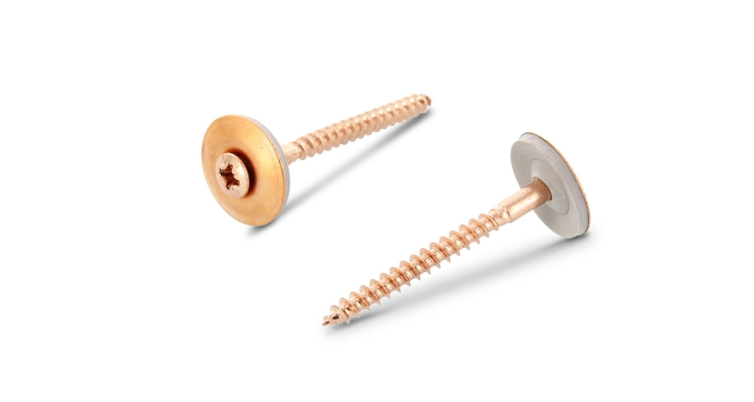 ART 9068 A2/Cu Screw with semi-countersunk head and EPDM washer 20 mm