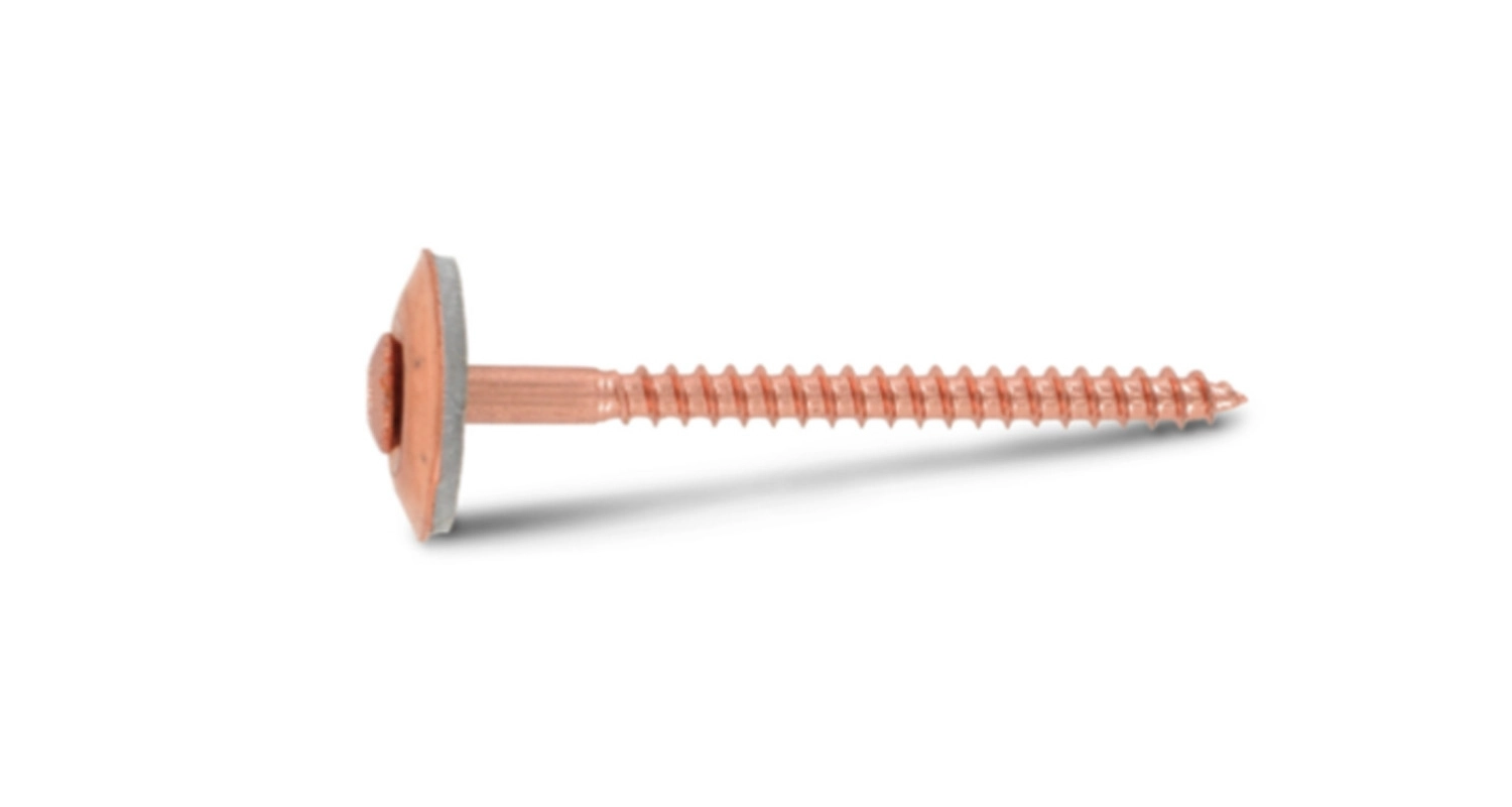 ART 9089 A2/Cu Шуруп з напівпотайною головкою і шайбою EPDM 25мм torx креслення