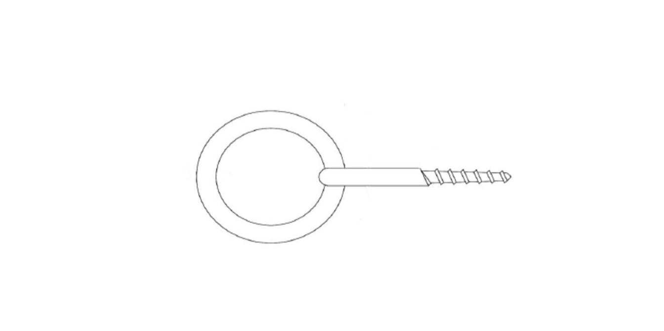 ART 8362 A4 Шуруп з кільцем креслення