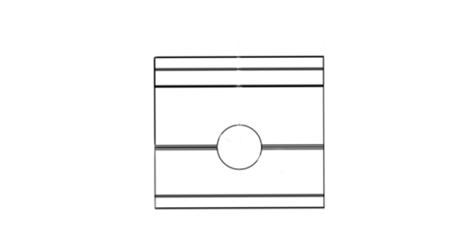 ART 9785 AL Mounting plate креслення