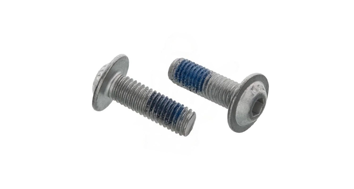 ISO 7380-2 10.9 zinc-plated half-round head bolt with nylon coating DIN 267-28 KLF