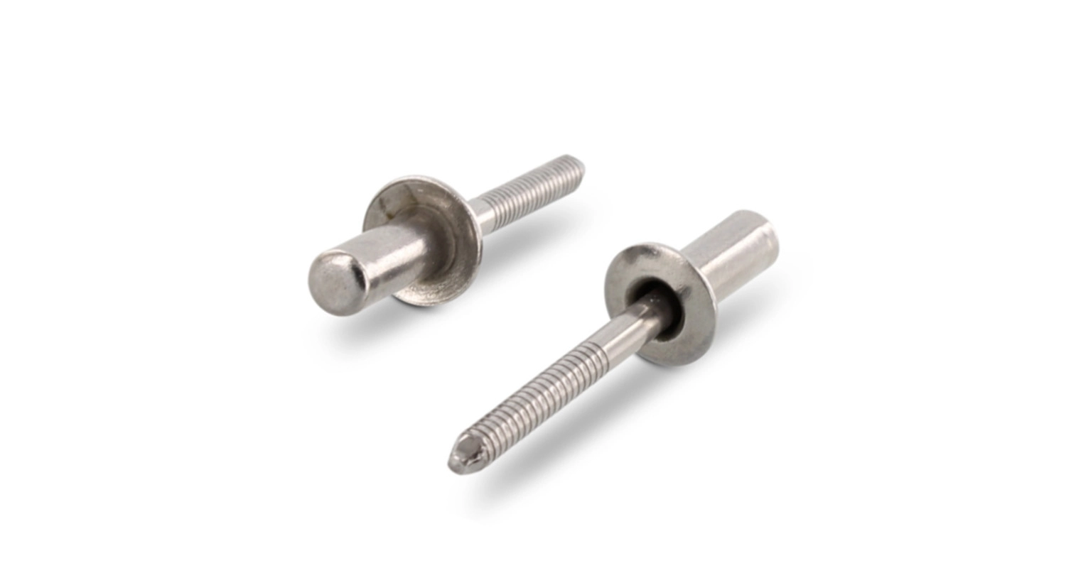 DIN 7337 A4/A4 Sealed blind rivet with flat flange