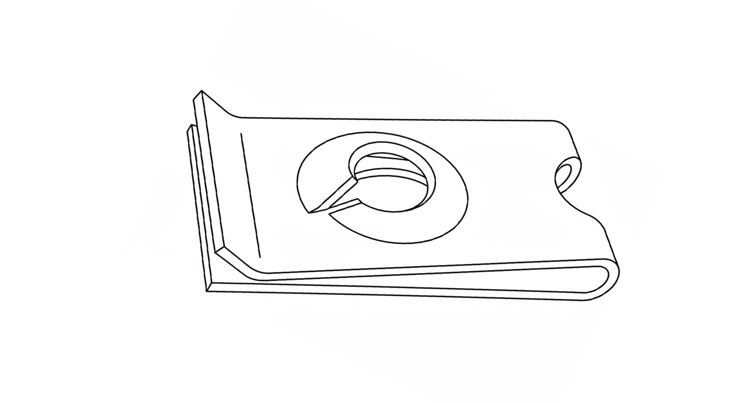 Шайба 3,5/0,7-1,6 закладна цинк креслення