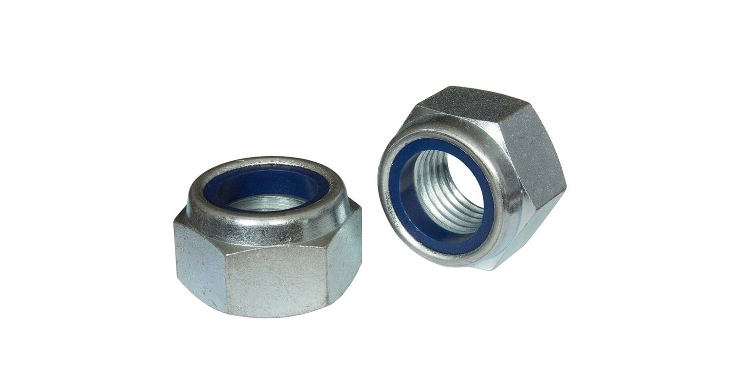 DIN 985 6 цинк Гайка самоконтряща з дрібним кроком