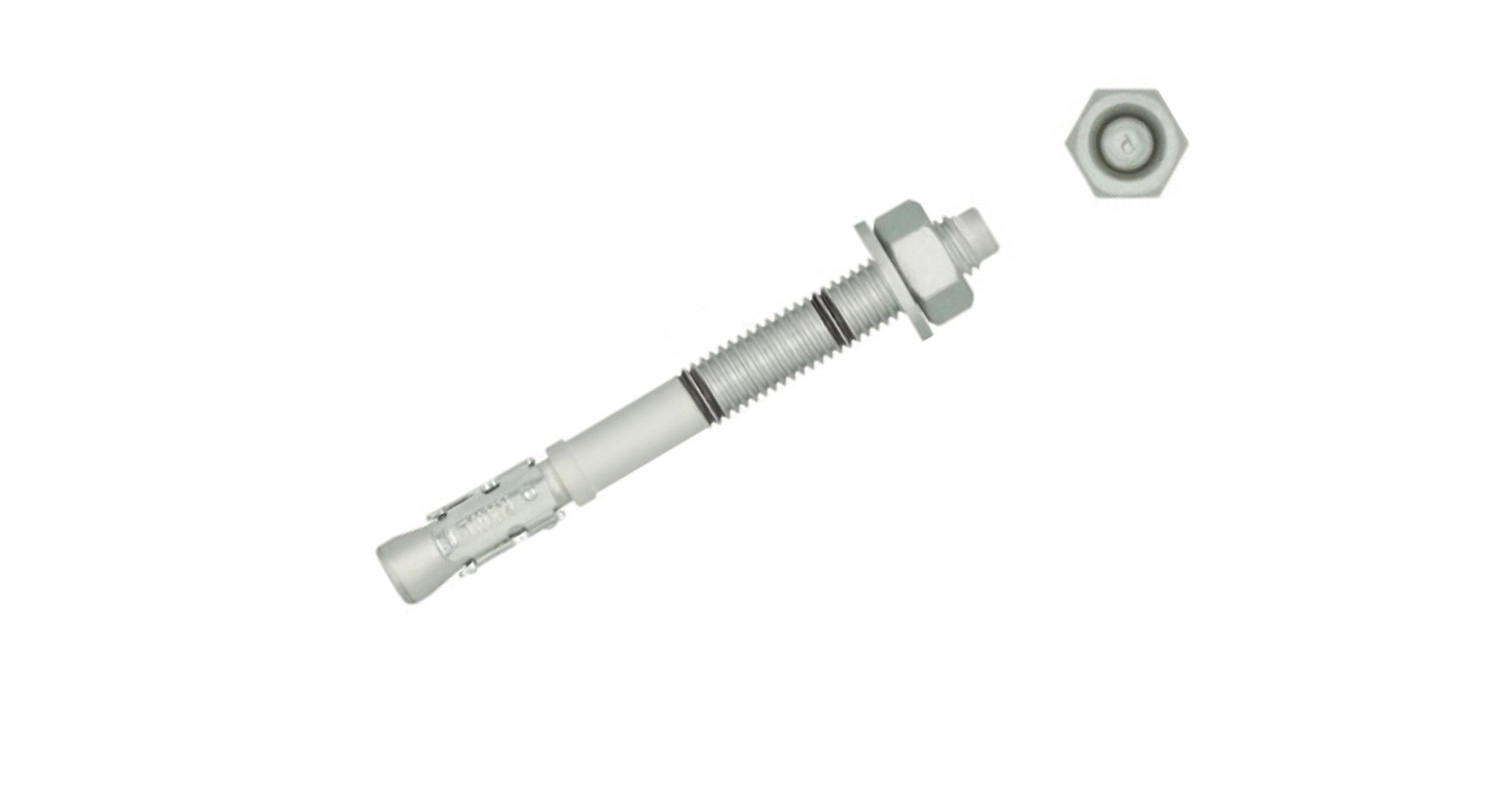 R-HPTIIZF цинк платковий Анкер клиновий Throughbolt RAWLPLUG