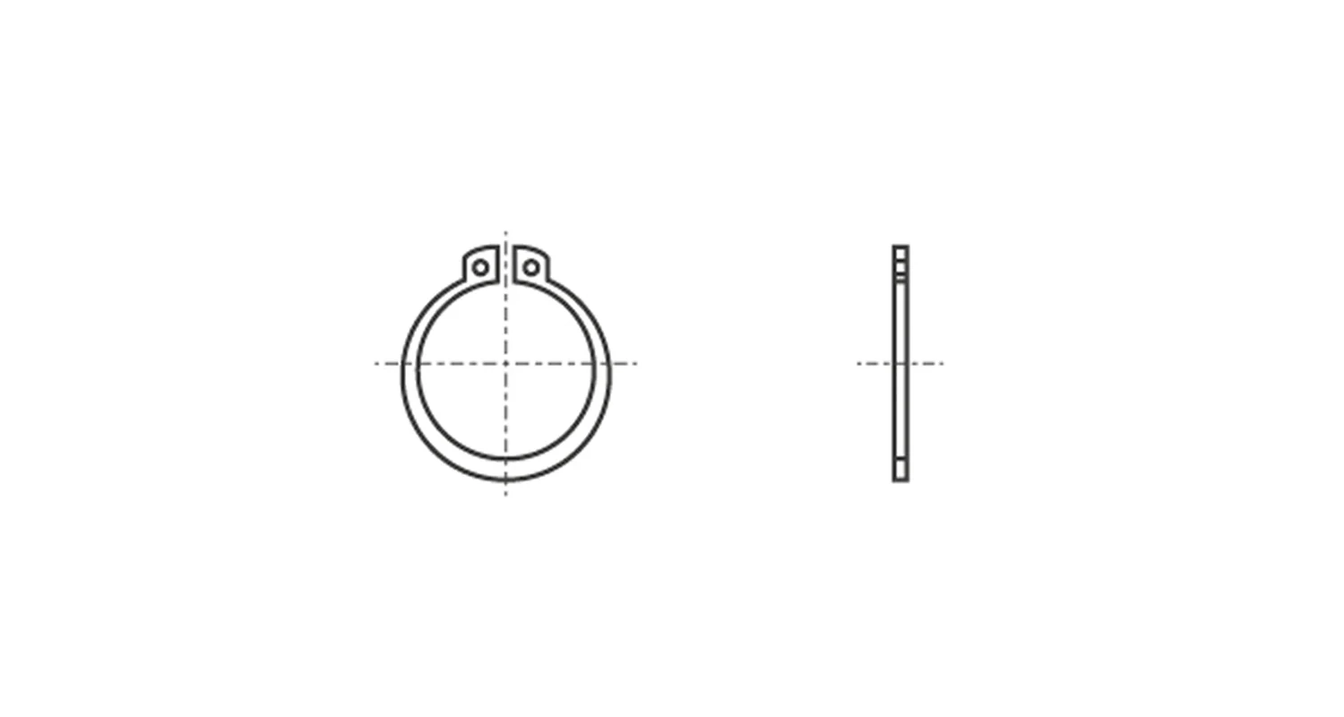 DIN 471 A1 External circlip креслення