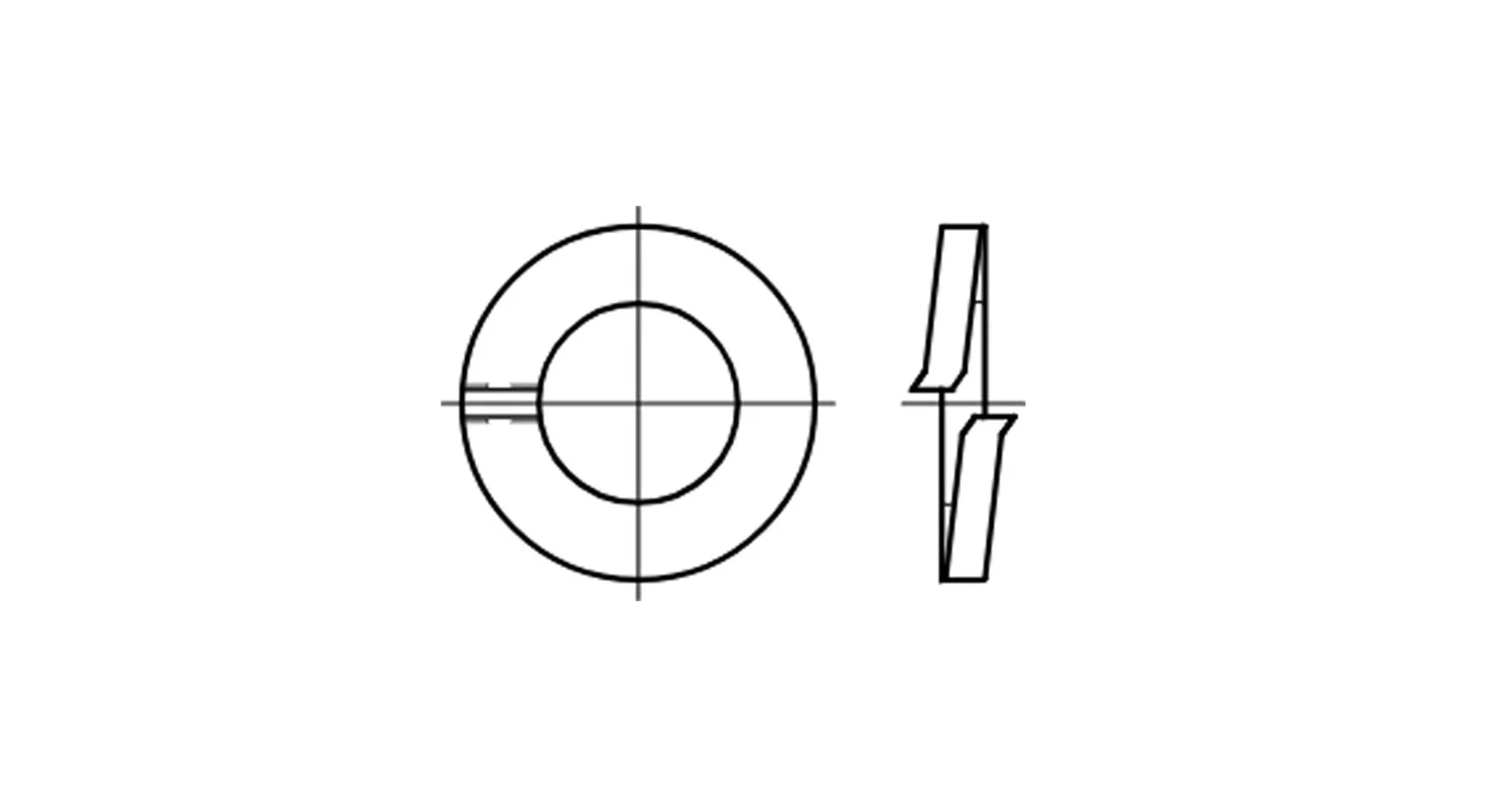 Washer DIN 127-А M33 креслення