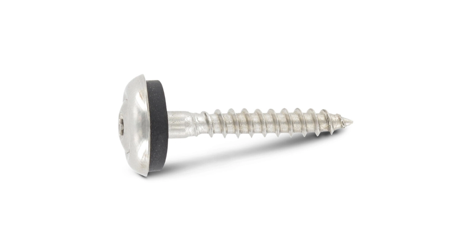 ART 9087 A2 15 mm Torx screw with a semi-countersunk head and a loose EPDM washer креслення