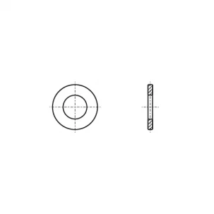 DIN 9021 100HV Zinc Oversized Washer креслення