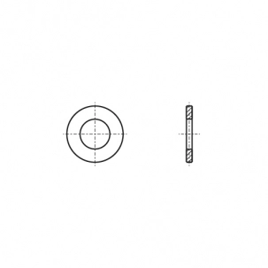 Шайба DIN 125 M27 A2 креслення