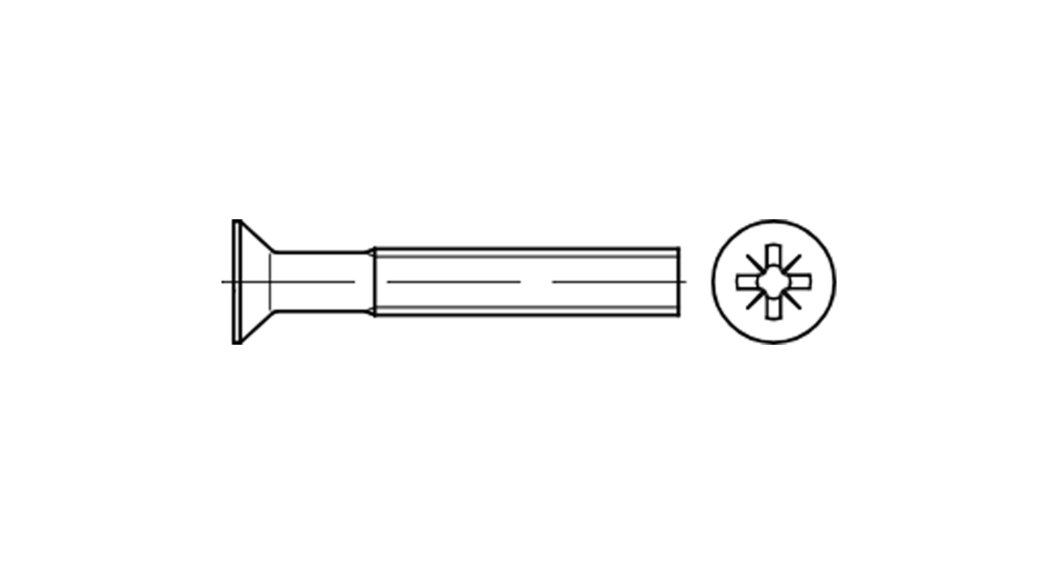 Screw DIN 965 M8x130 A2 PZ4 креслення