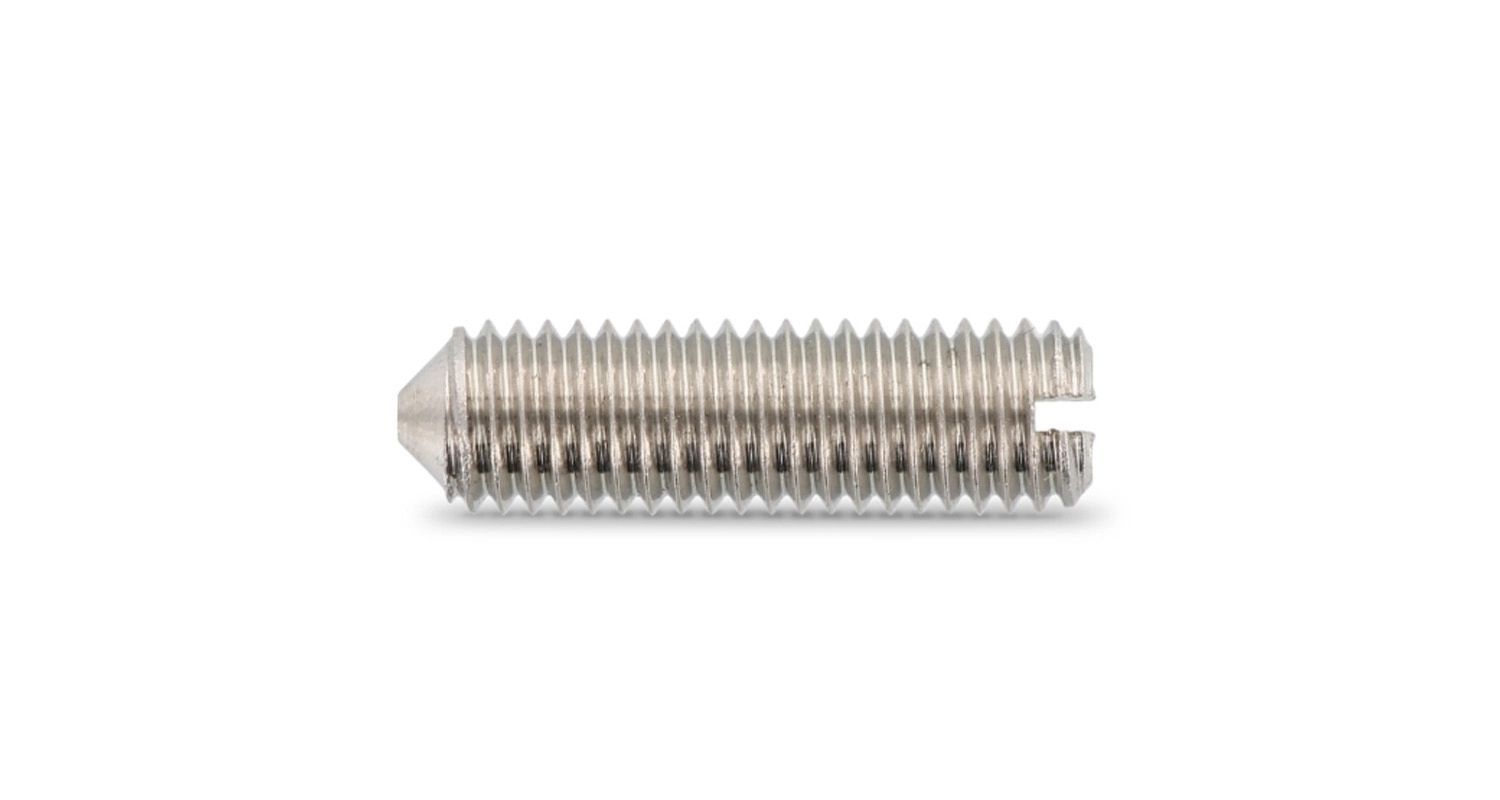 DIN 553 A4 Гвинт установочний з прямим шліцем і конічним кінцем креслення