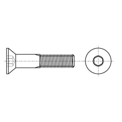 ISO 10642 Болт із потайною головкою під torx