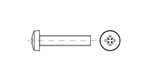 GOST 17473-80 Semi-circular head screw with straight slot
