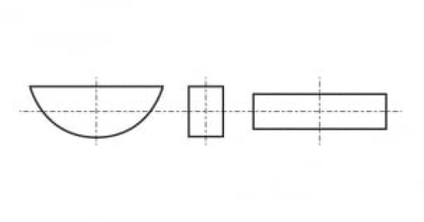 PN 82002 Semicircular segment key