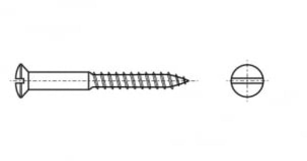 GOST 1144-80 Semi-circular head screw with straight slot