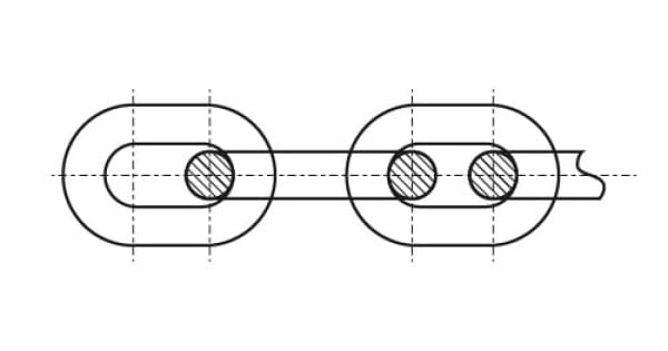 Short link chain DIN 5685 