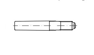  DIN 7977  Штифт конічний з різьбовою цапфою