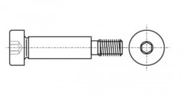 Socket bolt with cylindrical head ISO 7379