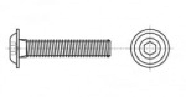  Hexagon socket head bolt with flange ISO 7380-2