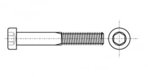 Schraube mit Zylinderkopf und Innensechskant ISO 21269