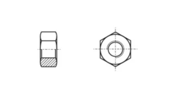 Hexagon nut ISO 4033 