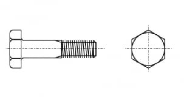 High strength bolt with hexagonal head GOST R 52644-2006