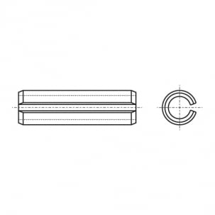 ISO 8752 Штифт пружинний циліндричний
