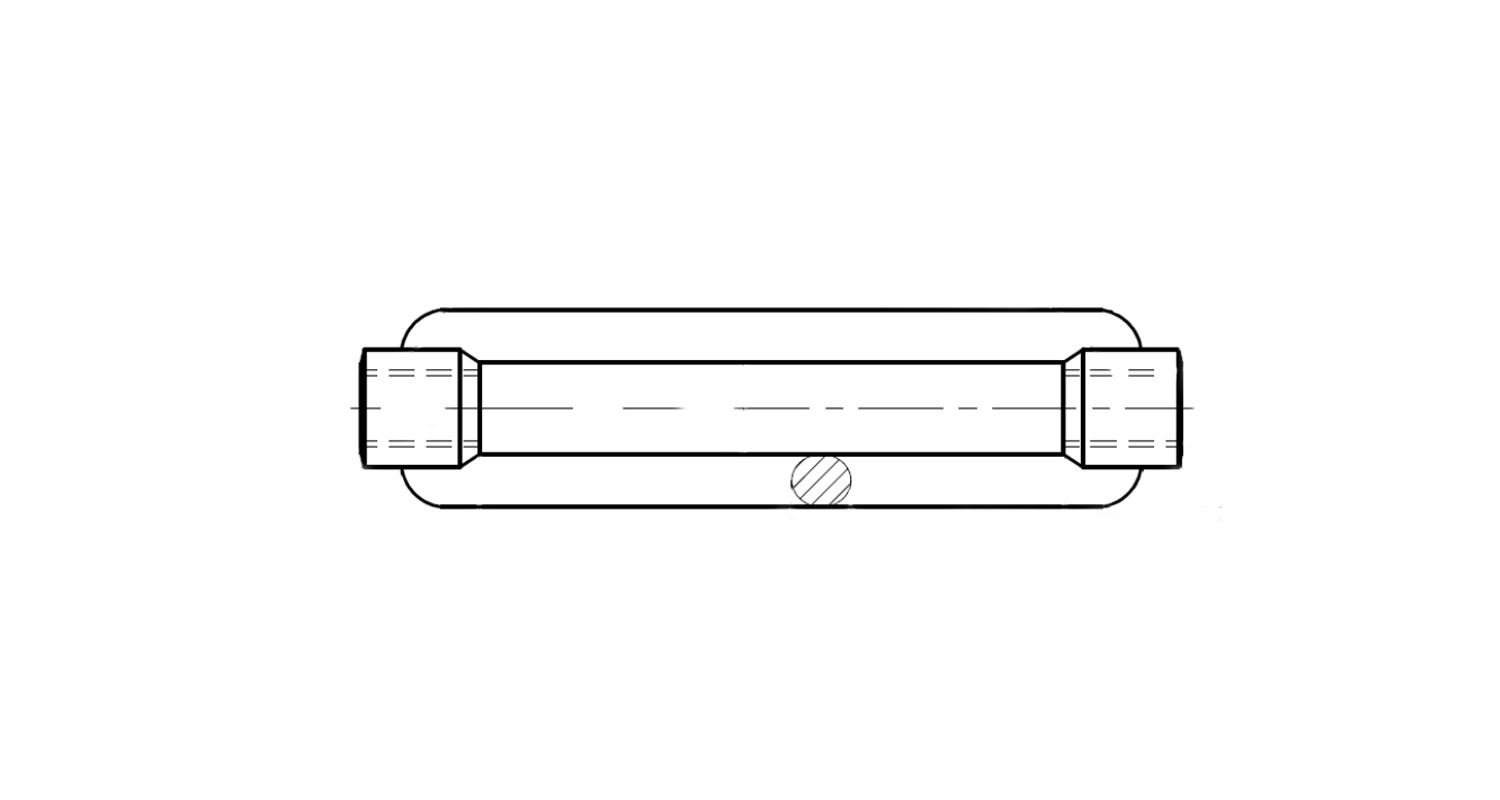 Open lanyard DIN 1480