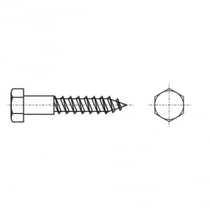 GOST 11473-75 Plumbing screw with hexagonal head