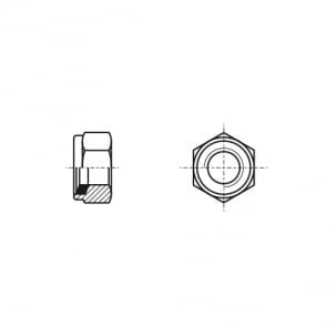 Self-locking high nut DIN 982