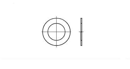 Adjusting washer DIN 988