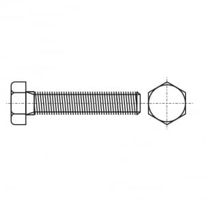 Hexagonal head bolt with full thread, fine thread pitch DIN 961