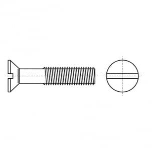 GOST 17475-80 Countersunk head screw with straight slot