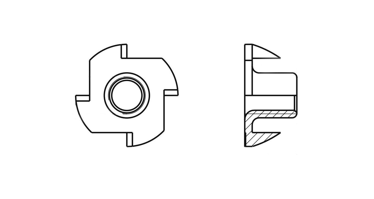 ART 9312 Furniture driving nut