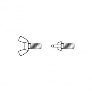 DIN 316 Wing screw, American shape