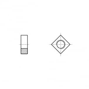 Square nut DIN 562