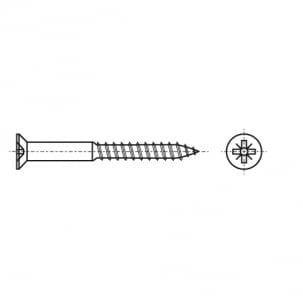 Countersunk head screw with cross slot DIN 7997