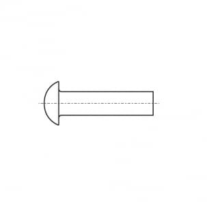 PN 82952 Hammer rivet with semicircular head