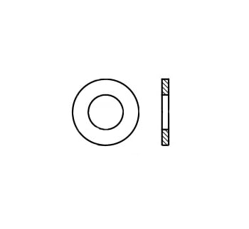 Hexagonal head bolt with full thread DIN 933 