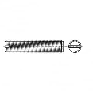 GOST 1479-93 Setting screw with straight slot and drilled end