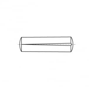 ISO 8744 Cone pin with notch