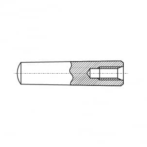 Cone pin with internal thread DIN 7978
