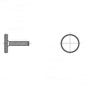 GOST 21332 G screw with knurling