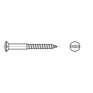 GOST 1144-80 Semi-circular head screw with straight slot