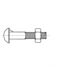 GOST 7801-81 Bolt with semi-circular head and projection (whisker)
